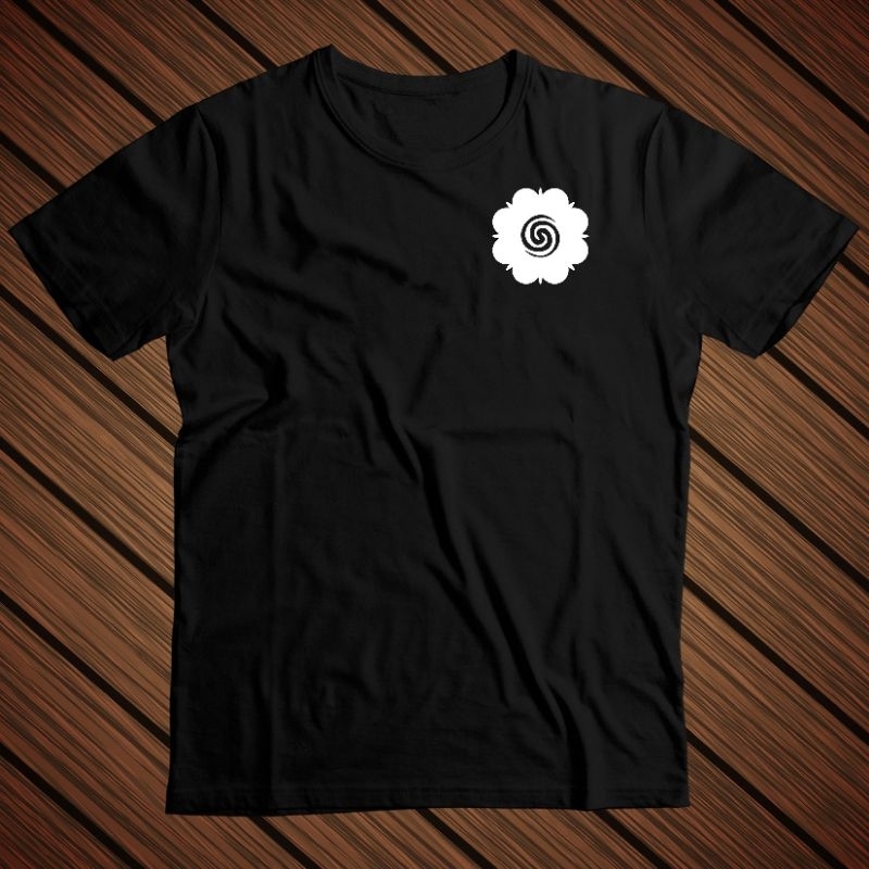 Baju kaos gambar bunga terong Dayak Kalimantan Barat