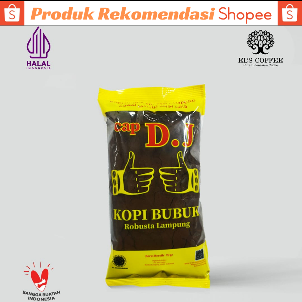 Kopi Cap D.J Dua Jempol Produksi El's Els Coffee 100% Biji Kopi Pilihan - Kopi DJ