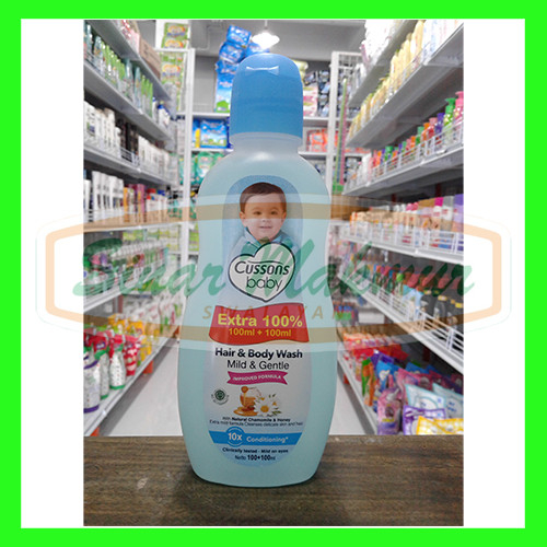 Cusson Baby Hair & Body Wash 100ml+100ml - Mild & Gentle