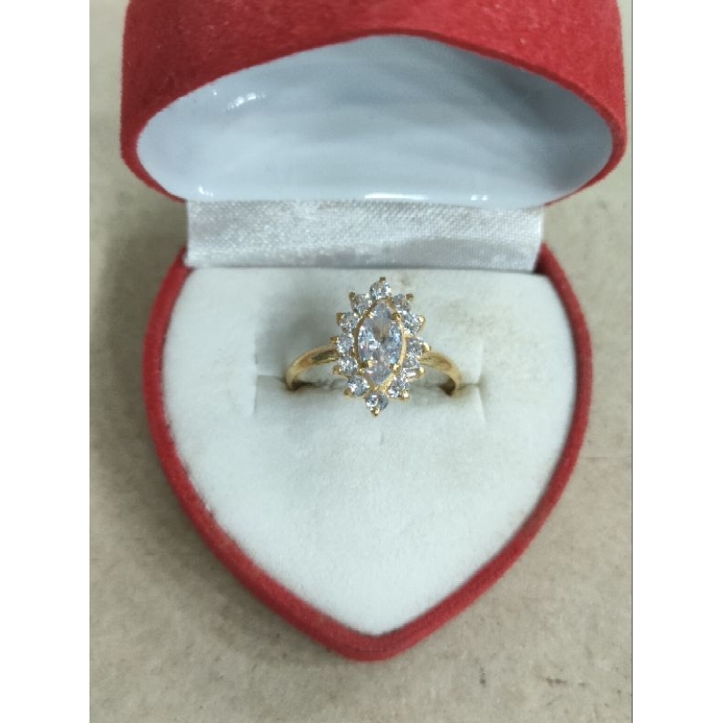 cincin lady day putih 1 gram emas muda