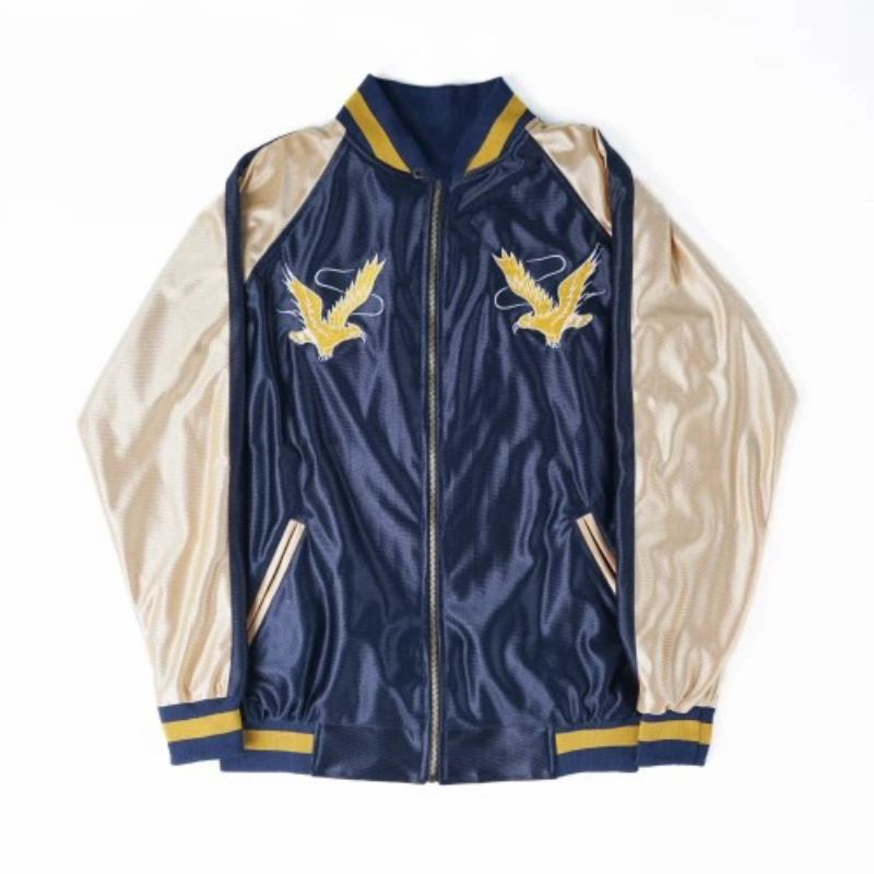 Jacket Pria Kekinian / Jacket Sukajan Murayama / Navy Gold