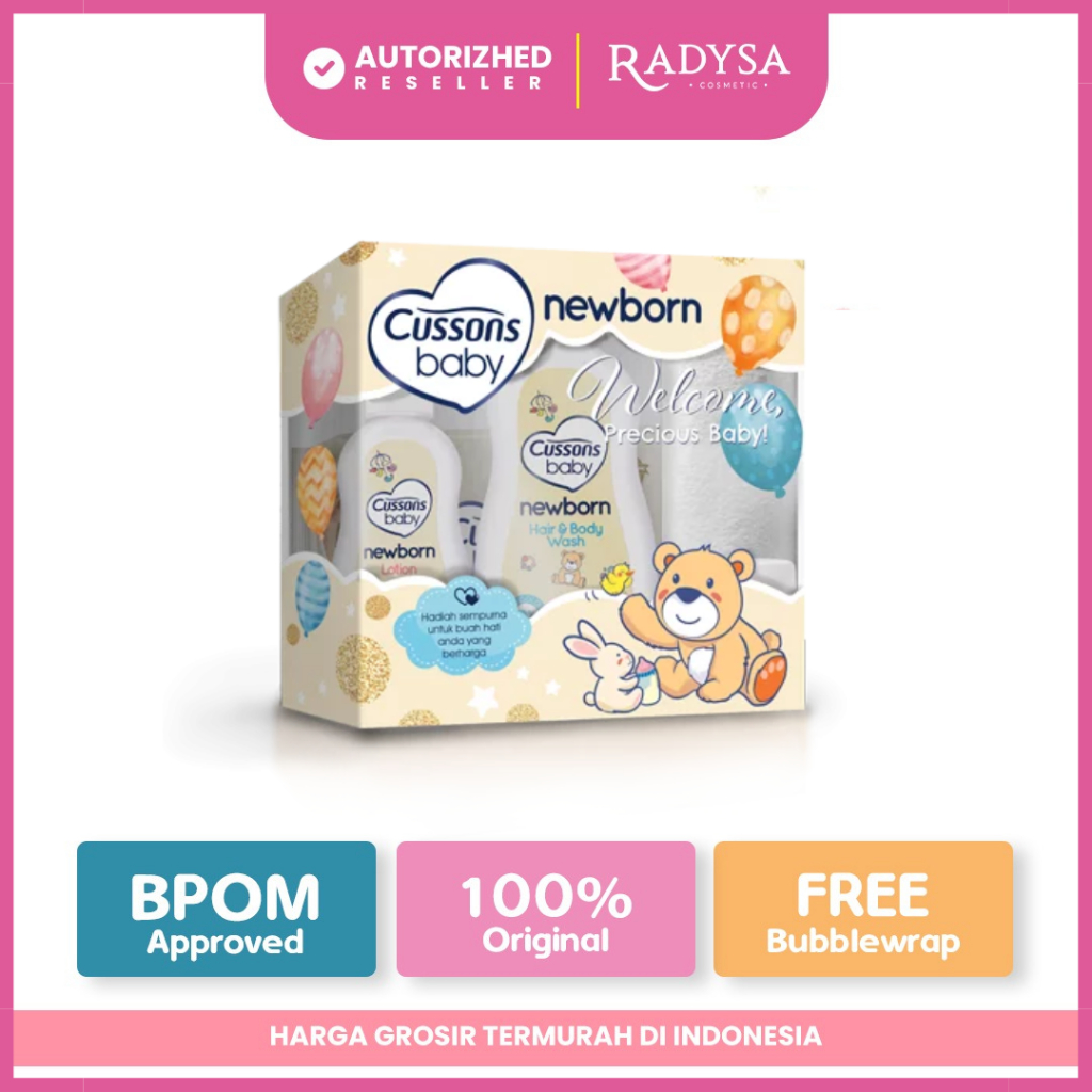 𝐑𝐀𝐃𝐘𝐒𝐀 - Cussons Baby Newborn Pack Gift Set - Paket Hadiah Bayi Baru Lahir