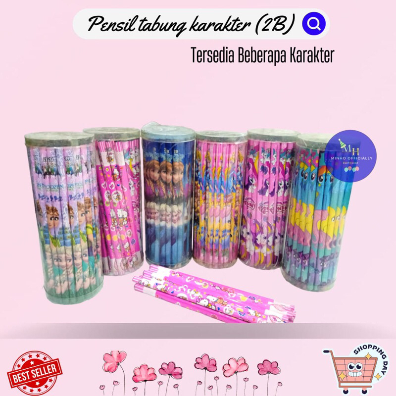 

PENSIL TABUNG 2B KARAKTER ISI 60 / PACK