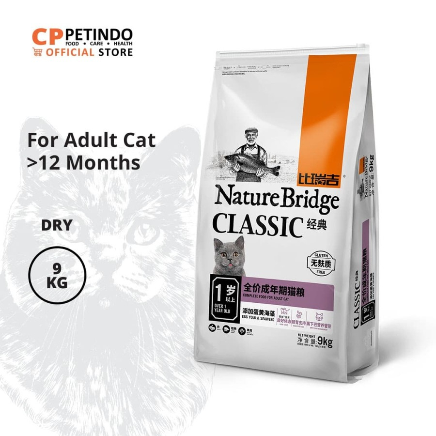 Nature Bridge ADULT Cat Food Makanan Kucing Dewasa 9 Kg - gosend