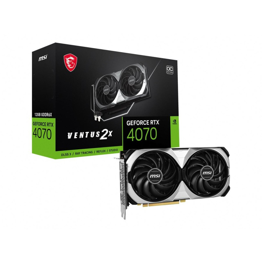 VGA MSI GeForce RTX 4070 VENTUS 2X 12G OC | 12GB GDDR6X PCIE 4.0