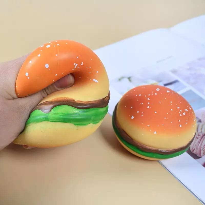 LARISTERUS79 SQUISHY BURGER squishy hamburger burger pencet remes anti stres mainan anak burger S041