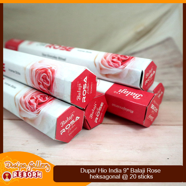 Dupa Hio India Wangi Exotic Rose Balaji Hexagon 1 box 6pcs @20stick