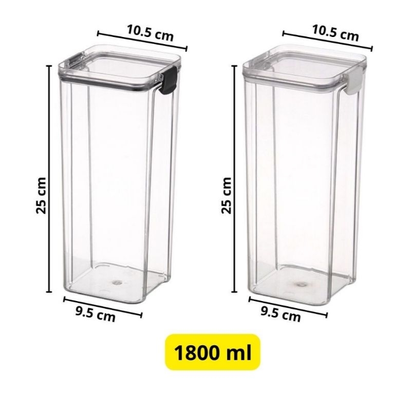 [COD] TOPLES AKRILIK KEDAP UDARA AESTETIK TEMPAT PENYIMPANAN MAKANAN STORAGE TOPLES ANTI TUMPAH TIDAK MUDAH PECAH TOPLES SNACK