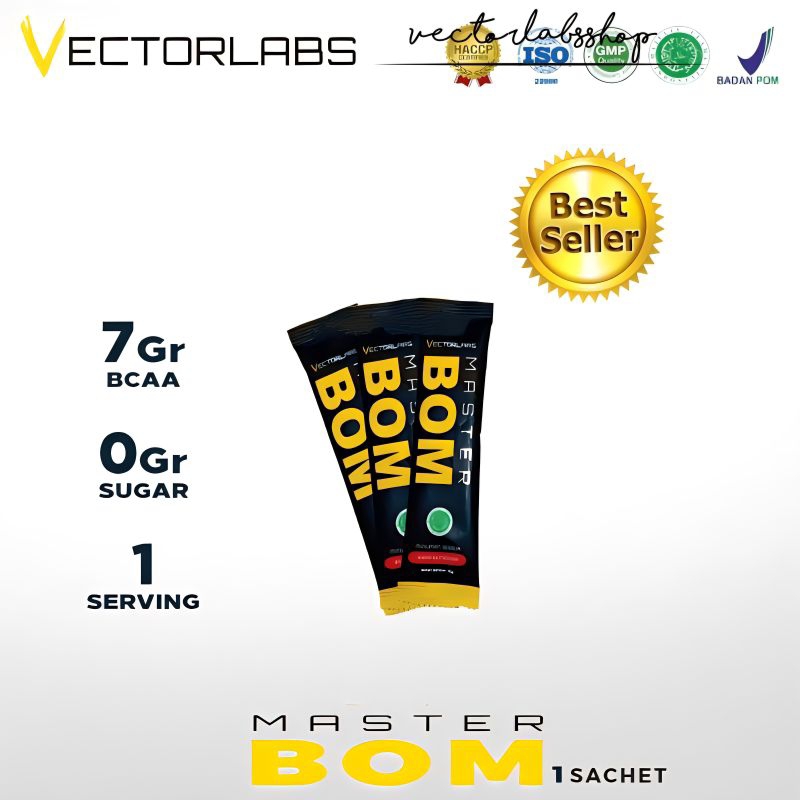 Vectorlabs Master BOM Kemasan 1 Sachet BCAA Vectorlabs BPOM