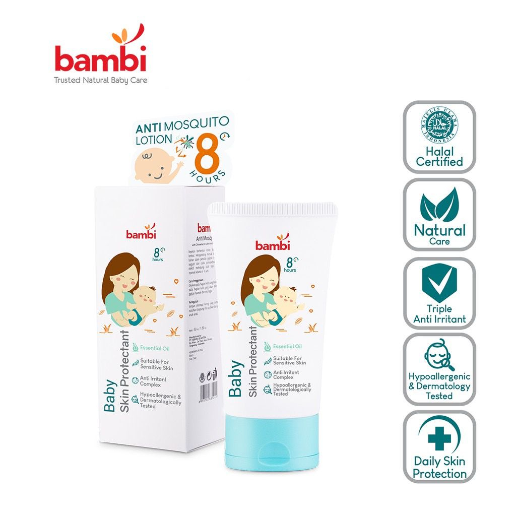 Bambi - Baby Skin Protectant - Baby Anti Mosquito - Lotion Bayi Anti Nyamuk - Byebye Bug Lotion