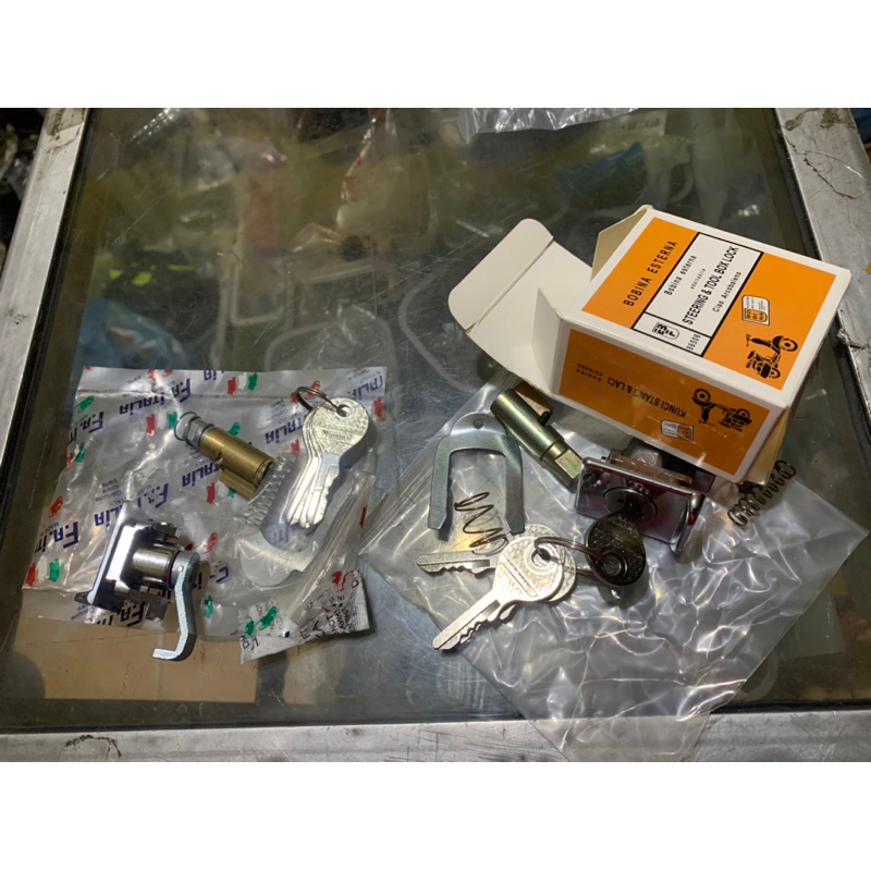 Kunci Konci Setang Stang Laci box Vespa Super Px Lama Set