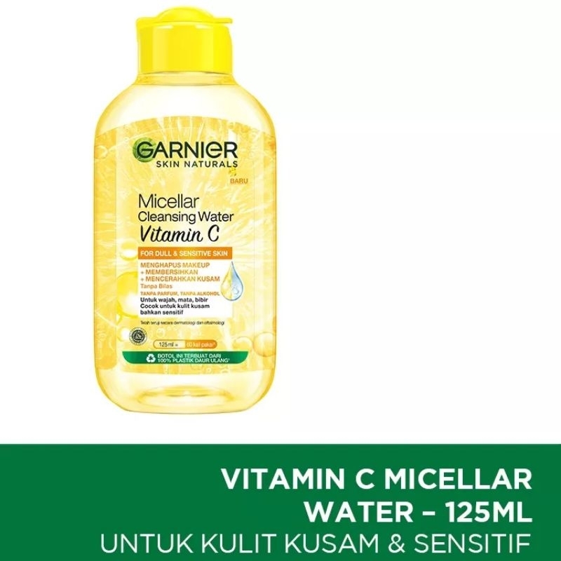 Garnier Micellar Water 125ml / Biru / Kuning / Pink Biphase Oil 125 ml Original ❤Littlebos87❤