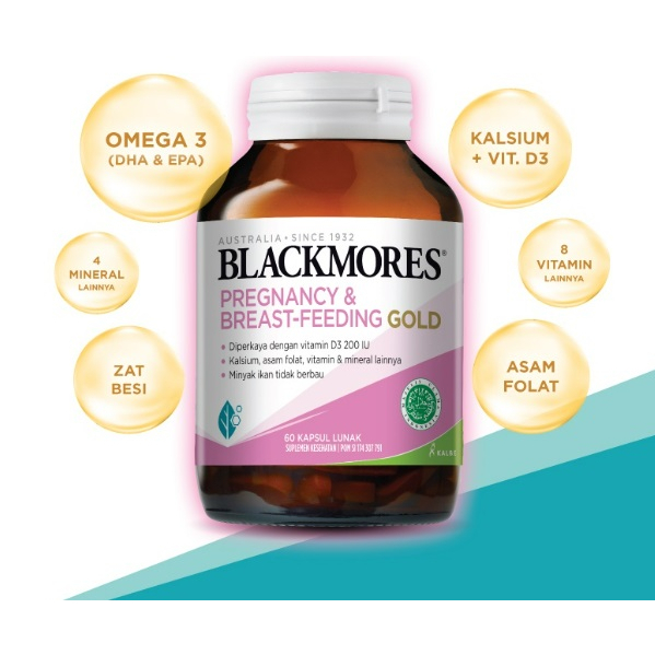 Blackmores Pregnancy &amp; Breast-Feeding Gold - 60 Capsules