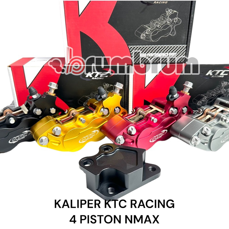 KALIPER DEPAN KTC RACING 4 PISTON NMAX OLD NMAX NEW