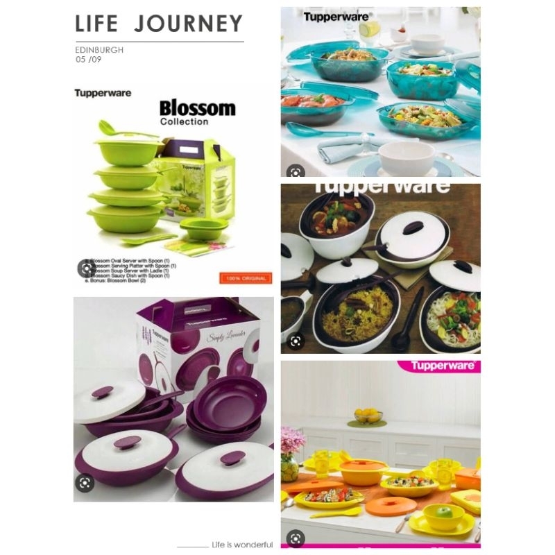 BLOSSOM SET TUPPERWARE