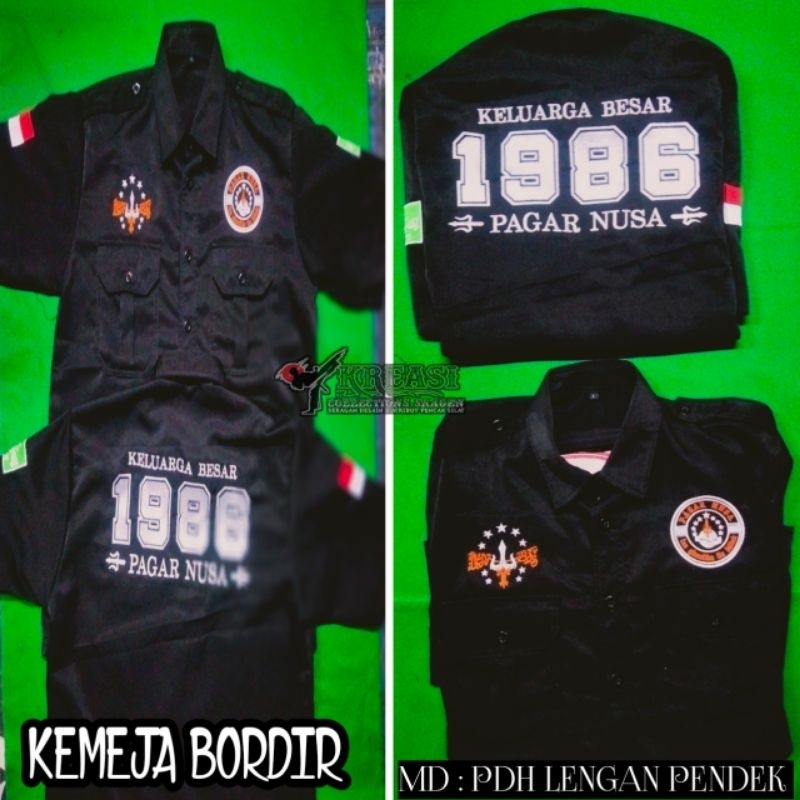 Buju kemeja Pdh / PdL Bordir 1986 Lengan pendek