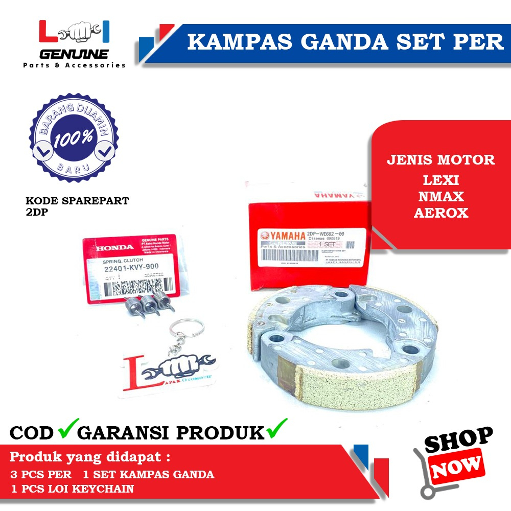 -LOI- KAMPAS KOPLING GANDA ORIGINAL NMAX, AEROX, LEXI 2DP