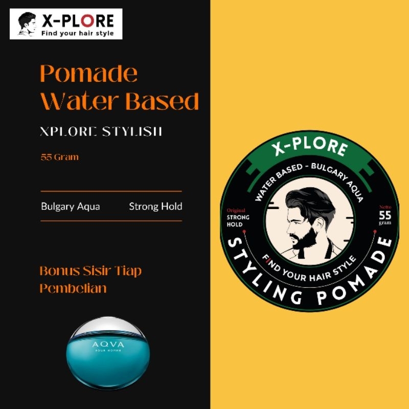 X-plore Pomade Waterbased 60 Gram Harga Grosir