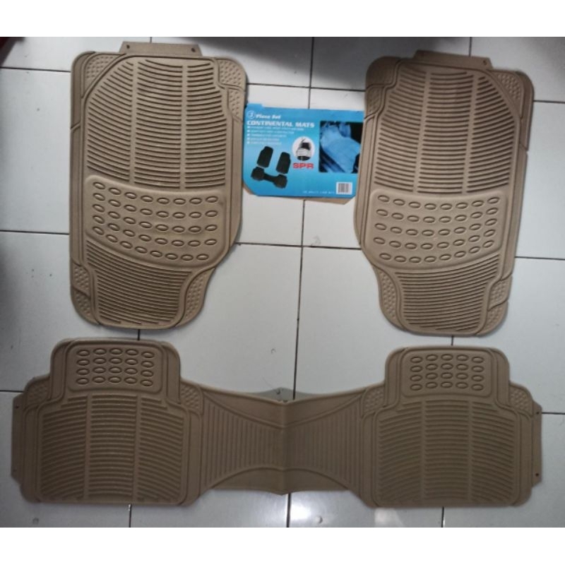 karpet karet lantai universal tebal dan lentur 2baris 3 potong all mobil Avanza Calya Innova Agya jazz Yaris