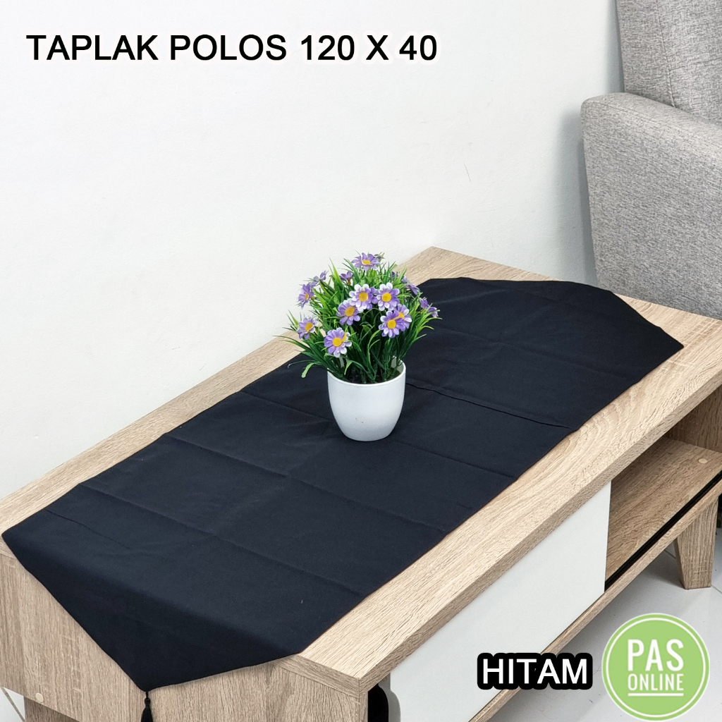 TABLE RUNNER / TAPLAK MEJA SOFA POLOS 120X40 EDISI LEBARAN