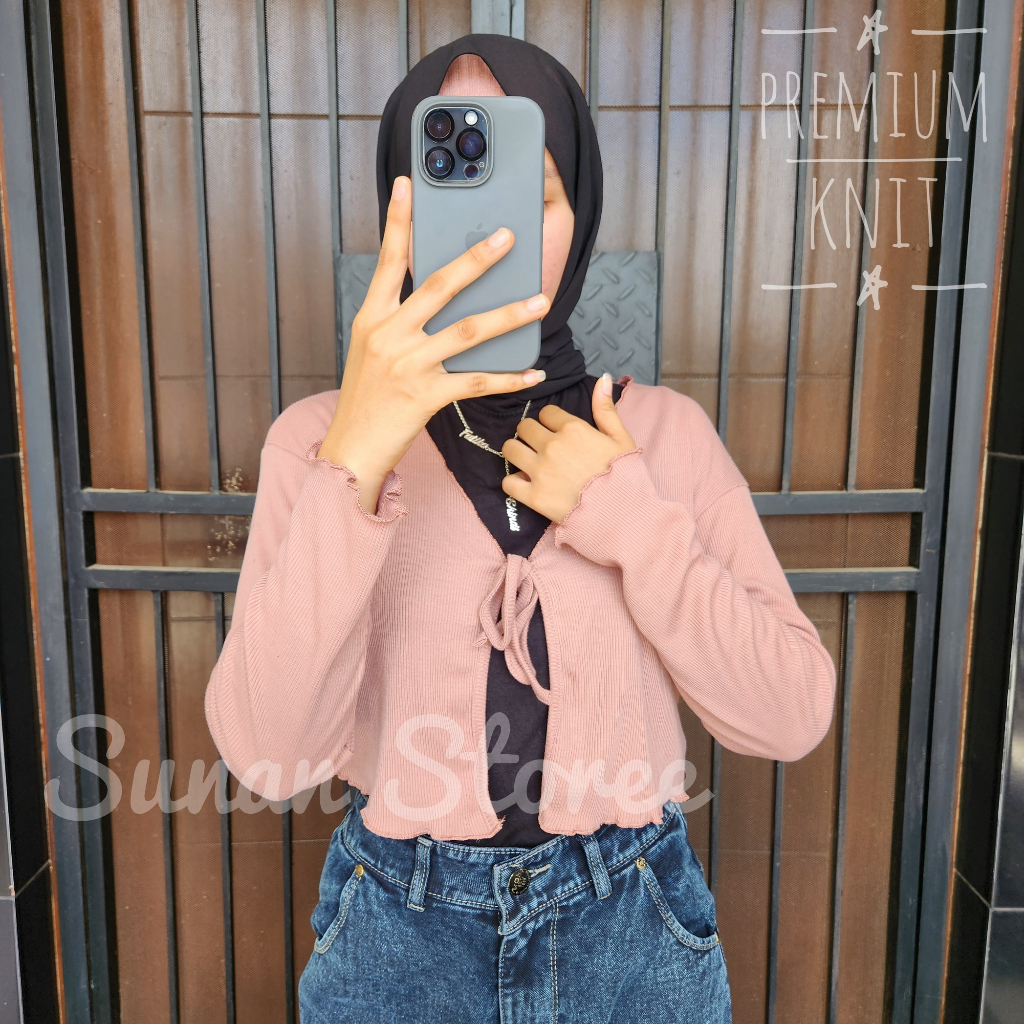 CARDIGAN CROP / CARDIGAN RAJUT CROP / CARDIGAN KOREA BY SUNAN STOREE
