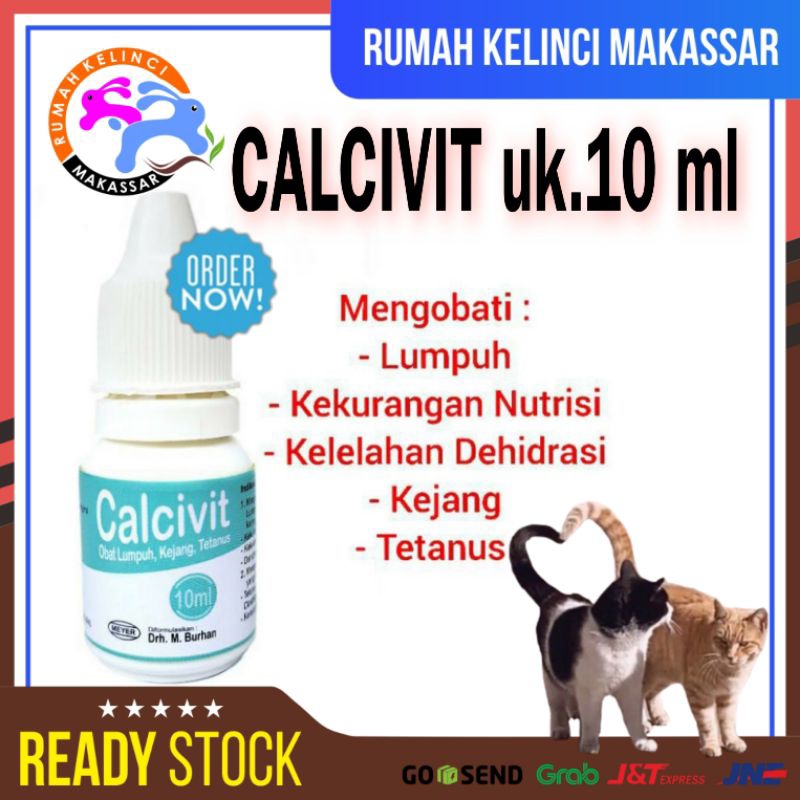 CALCIVIT Obat Lumpuh Kucing Anjing Kejang Dehidrasi Tetanus
