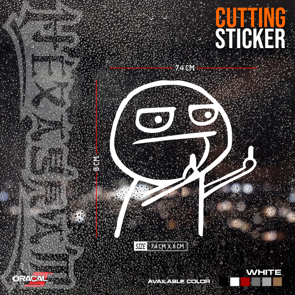 Cutting Stiker Troll Face Meme | Stiker Cutting Meme Wajah Troll | Stiker Cutting Kartun Lucu