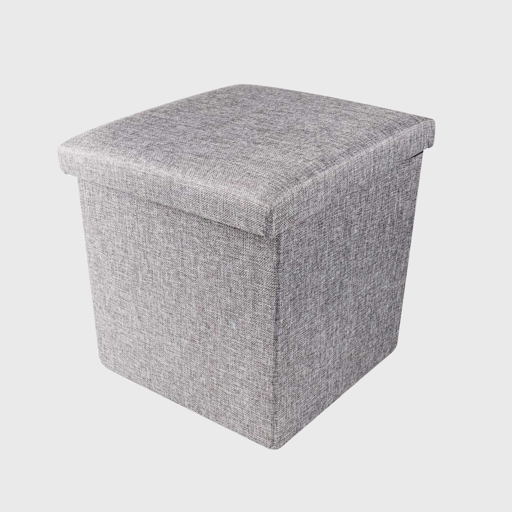 TaffHOME Sofa Kotak Penyimpanan Barang Foldable Storage Container 38 x 38 x 37 cm - L1705 - Gray