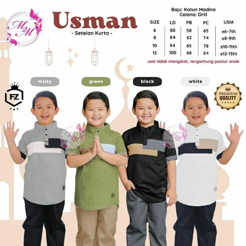 Usman setelan kurta