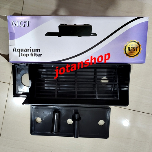 Box kotak filter kosong atas ukuran medium sedang 30cm aquarium akuarium