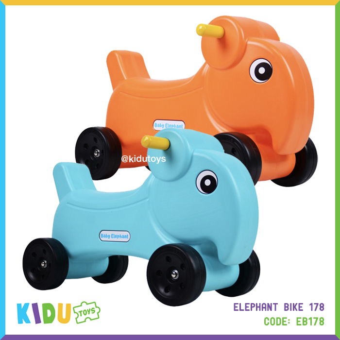 Mainan Sepeda Anak Baby Elephant Balance Bike 178 Kidu Toys