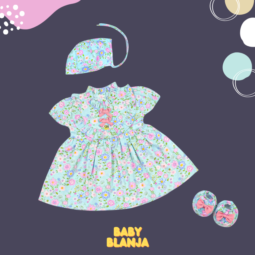 Dress Bayi Perempuan 3 6 Bulan Anissa