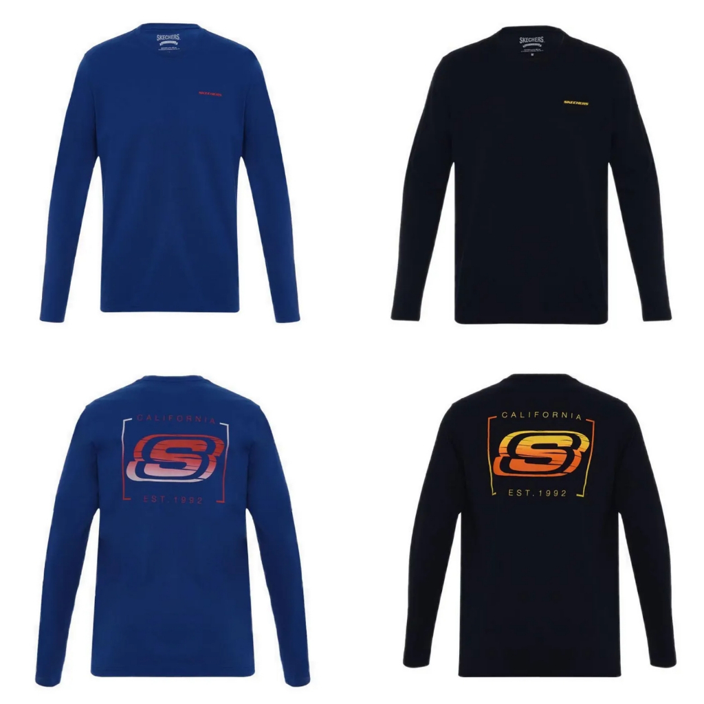 Kaos Skechers Men Long Sleeve Tee Original