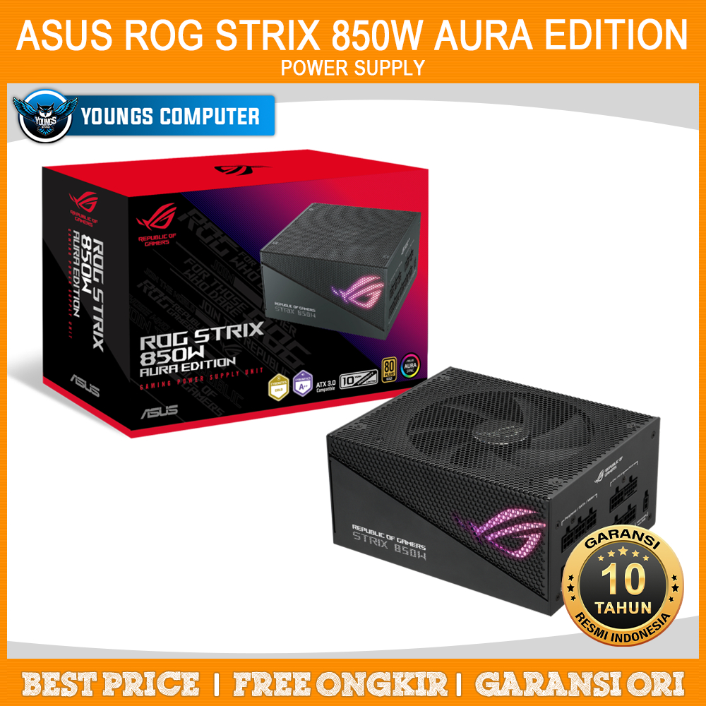 PSU ASUS ROG STRIX 850G AURA EDITION | Power Supply Gaming 850w Gold