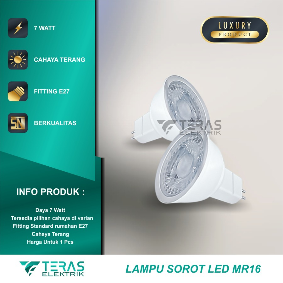 Lampu LED halogen 6w sorot spotlight MR16 Lampu Sorot 6watt