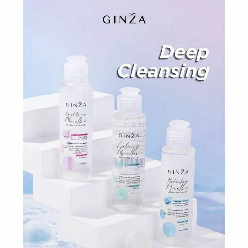 GINZA Micellar Cleansing Water Calming| Hydrating| Comfort 100ml