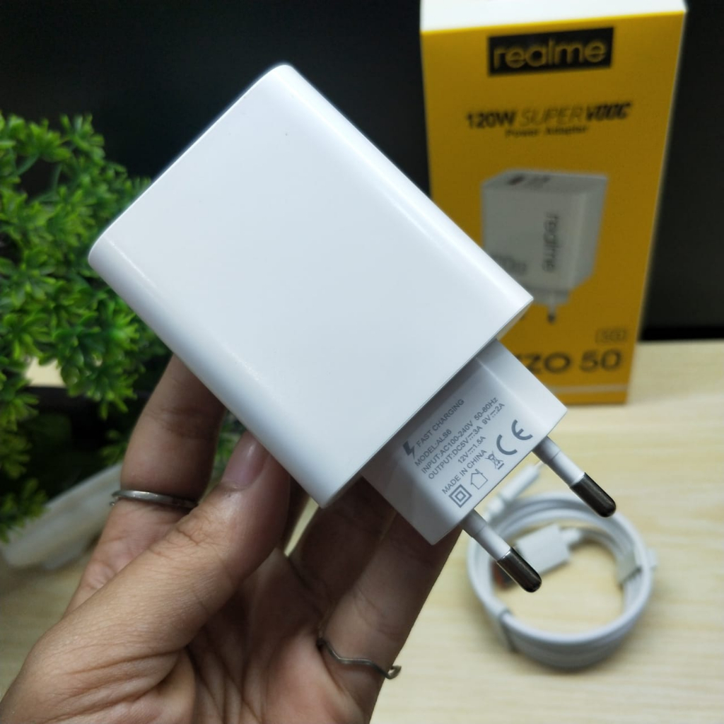 Charger Realme Narzo 50 5G 120W Fast charging Super Vooc PROMO SEN