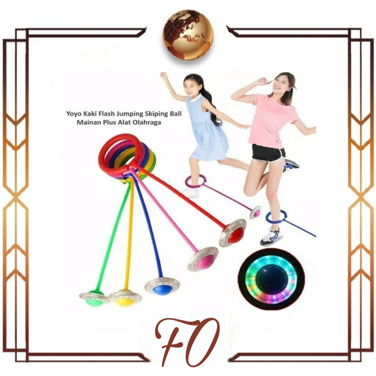 (FO) MAINAN ANAK HULAHoop KAKI/YOYO HULAHop kaki led FLASH JUMPING SKIPING BALL