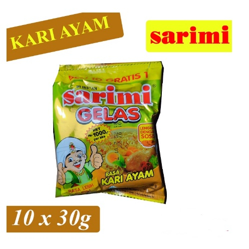 SARIMI GELAS 1 RENCENG ISI 10 PCS MIE INSTAN MI GELAS [SWEETSPACE]