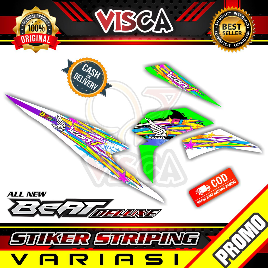 Stiker Striping Beat 2020 - Stiker Striping Beat 2021 - Stiker Striping Beat 2022 Variasi Icon