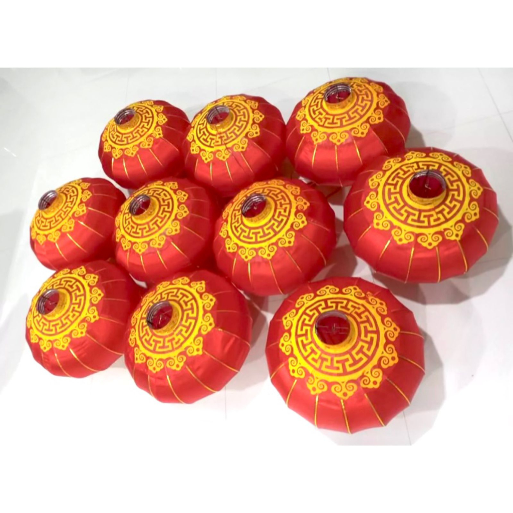 Lampion Kain Bahan Bludru / Lampion Sincia Lentera Chinese 60 cm