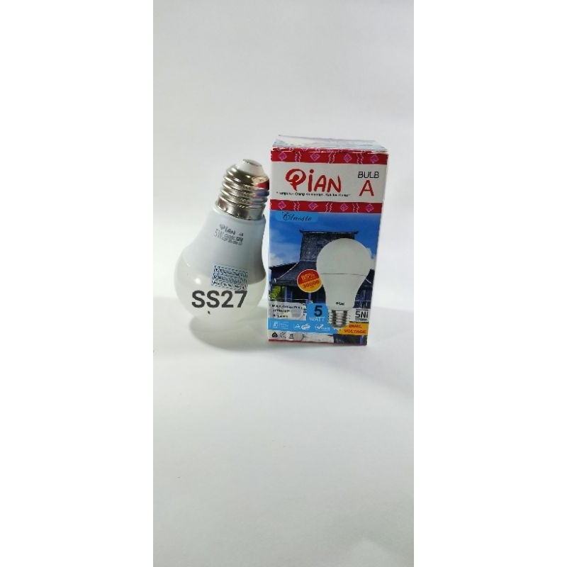 LAMPU LED PIAN CLASSIC BER SNI 3 WATT - 21 WATT