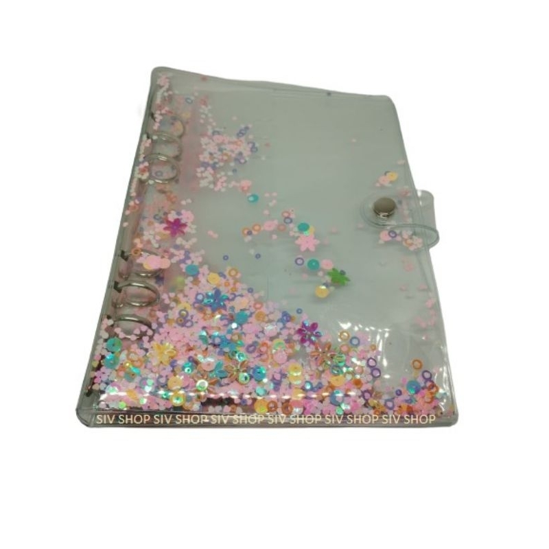 

Binder A5 SEQUINS Love Binder Transparan
