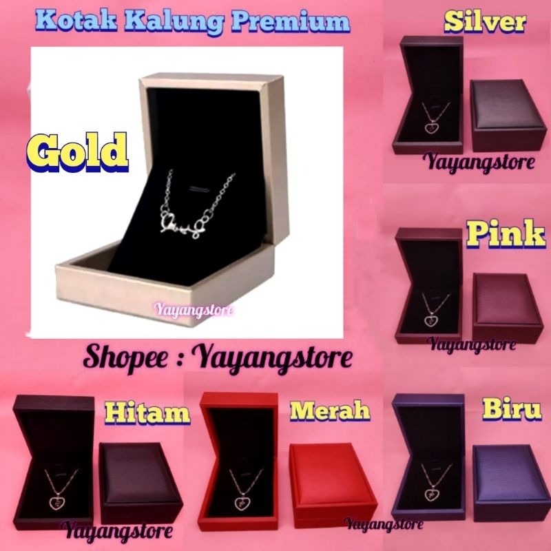 Kotak perhiasan - Kotak Cincin - Kotak Kalung Gelang Material Kulit PU Leather Mewah Import