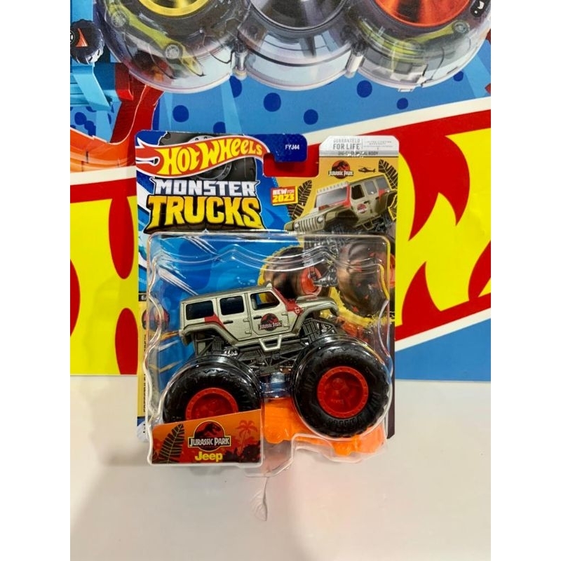 MONSTER TRUCKS JURASIC PARK JEEP TERBARU 2023 LOT F ORIGINAL 100% DARI MATTEL