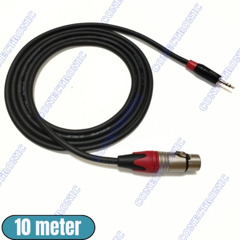 kabel aux 3.5 mm to xlr female 3pin kabel converter adapter 10 M