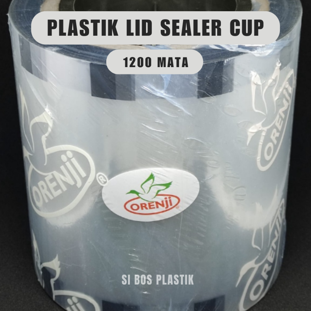 Plastik Seal Cup - Untuk 1000 Cup dan 2000 Cup - Sealer Cup - Seal Roll - Lid Plastik - Polos - 100 