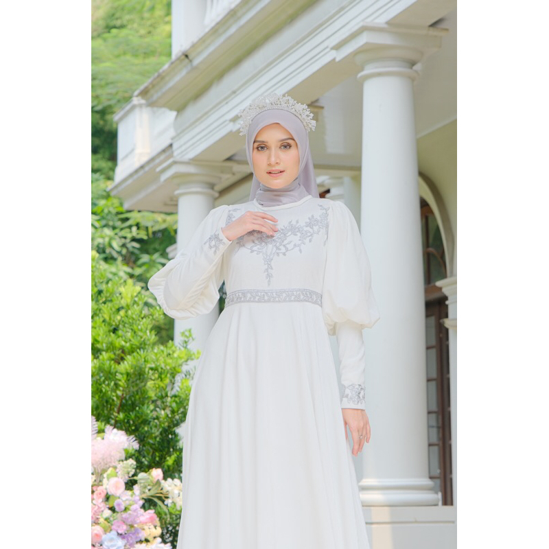 Ounadoutfit Henna luxury dress / dress bludru mewah muslim / baju kondangan wanita / dress lebaran / dress pesta mewah