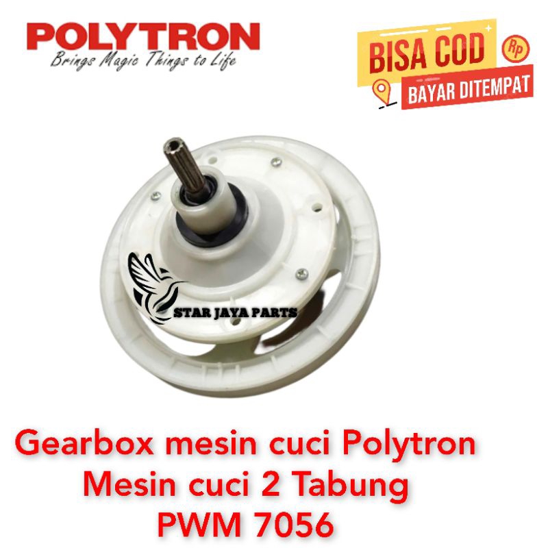 Gearbox mesin cuci Polytron Mesin cuci 2 Tabung PWM 7056 TWIN TUBE