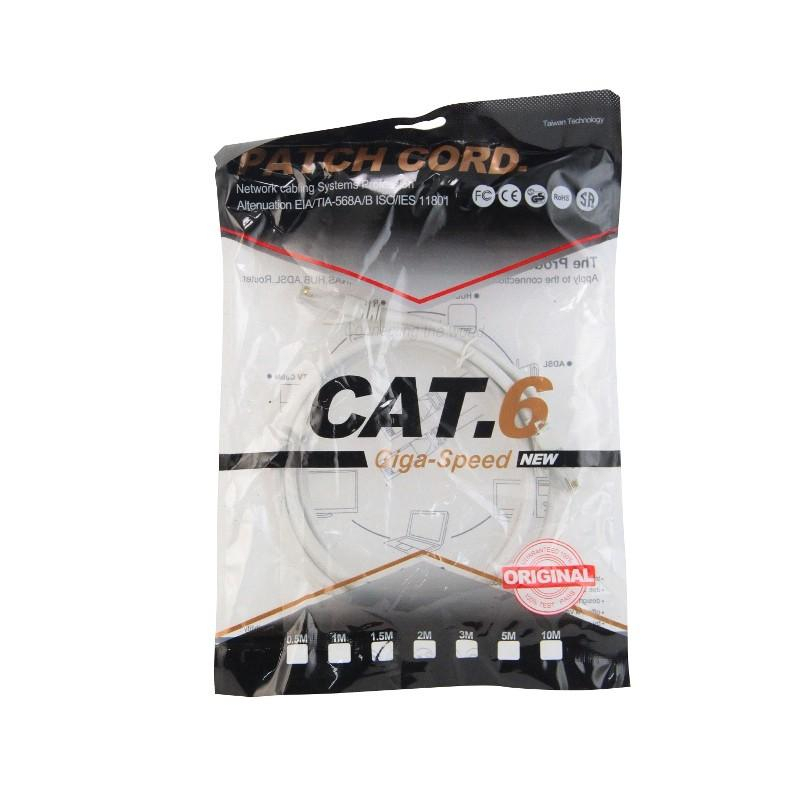 KABEL LAN CAT6 GIGASPEED - KABEL INTERNET INCLUDE RJ45 SIAP PAKAI - LAN CABLE CAT 6 1.5 METER TERMURAH